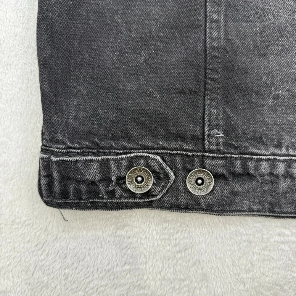 R3bel Jacket Mens‎ Small Denim Black Distressed Stay High Paradise Streetwear